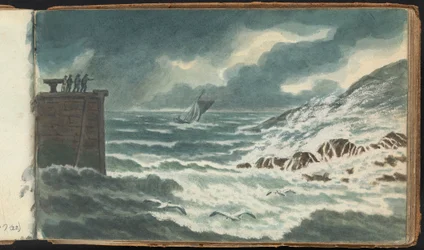 Álbum de Estudos da Paisagem e das Figuras: Tempestade no mar