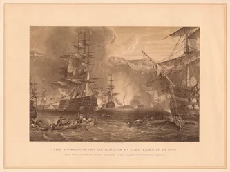 O bombardeio de Argel por Lord Exmouth em 1816, 1878.