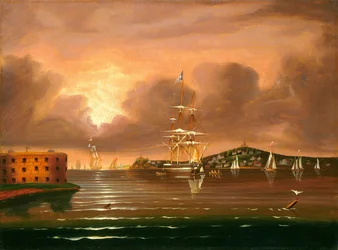 Céu ameaçador, Baía de Nova Iorque