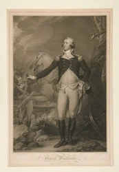 George Washington na Batalha de Trenton (1792)