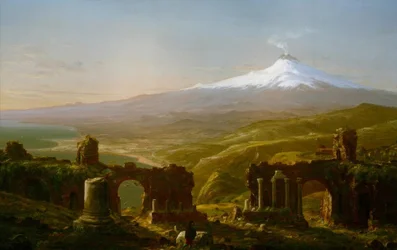 O Etna visto de Taormina