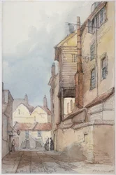 Catherine Wheel Alley, Cidade de Londres, 1855.