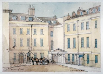 Vista de Downing Street, Westminster, Londres, 1851