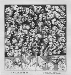 Personagens e Caricaturas, 1807, 1827.