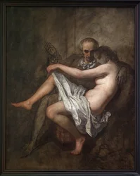 Baudelaire e a presidente Sabatier. Uma pintura íntima e inacabada que representa o poeta Charles Baudelaire (1821-1867) e a sua musa e amante Apollonie Aglaé Sabatier (1822-1889), conhecida como a presidente que acolhia um salão mundano na Paris do