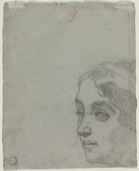Cabeça de uma mulher (verso)
