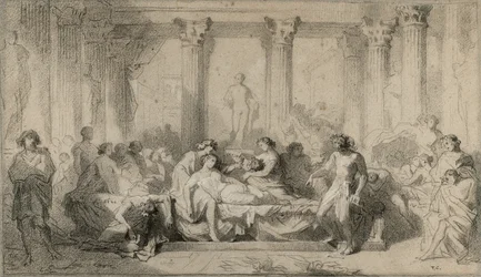 Estudo para "A Decadência dos Romanos"
