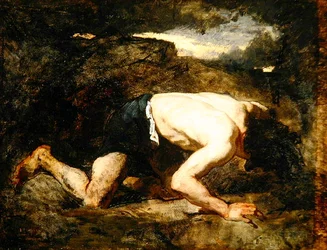 O Fugitivo, Estudo para Timão de Atenas, c.1857 (óleo sobre tela)