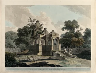 Um antigo templo hindu, no Forte de Rotas, Bahar