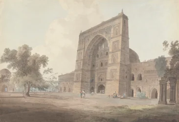 Entrada principal da Mesquita Jami, Jaunpur