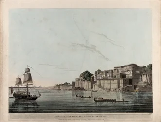Ramnugur, perto de Bernares, no rio Ganges