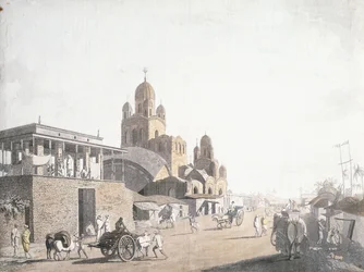 Street Scene, de "Views in Calcutta" de Thomas Daniell, 1786-1788