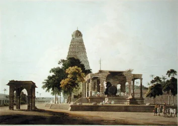 The Great Bull, An Hindoo Idol, At Tanjore, placa XXII de 