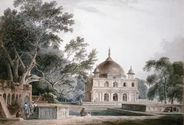 O mausoléu do príncipe Khusrau, Allahabad, Uttar Pradesh,