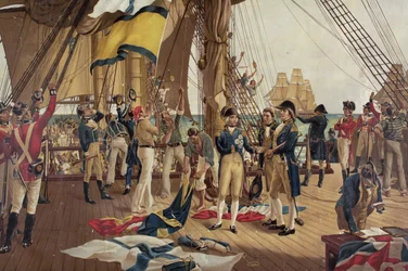 O último sinal de Nelson na Trafalgar