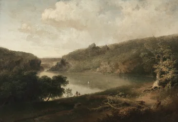 Vista de um lago