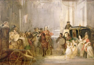 Príncipe Charles Edward Stuart (1720-88) Entrando em Edimburgo (Ver 105437)