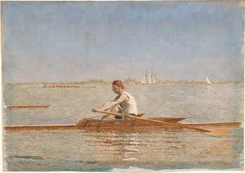 John Biglin num skiff individual