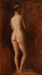 Nu feminino de pé (vista de costas)