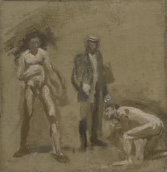 Tomando o Conde, estudo, 1898