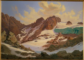O Dachstein, visto de Gosau (pintura sobre tela)