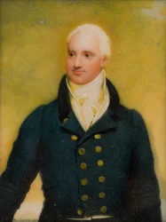 Retrato de Cecil Forester, c.1 Lord Forester, c.1830 (petróleo e marfim)