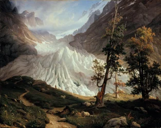 O glaciar inferior de Grindelwald