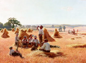 Colheitadeiras descansando, 1898