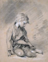 O rapaz mendigo, por volta de 1780