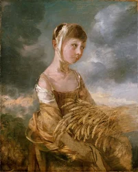 Margaret Gainsborough coletando, final da década de 1750
