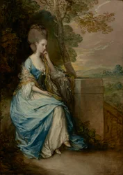 Retrato de Anne, condessa de Chesterfield, 1777-8 (óleo sobre tela0