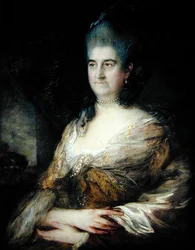 Retrato de uma Senhora, dita Elizabeth Chudleigh (1720-88) (óleo sobre painel)
