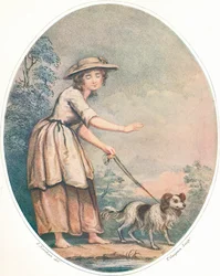 Uma menina cega de Roma, século x18