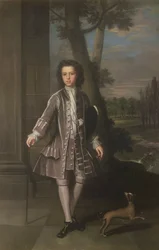 Retrato de corpo inteiro de William King, 10 anos, 1720