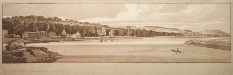Uma seleção das vinte das vistas mais pitorescas de Paris: vista de St. Cloud ..., 1802.
