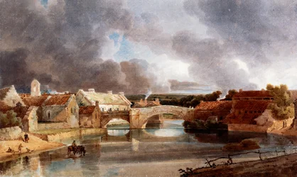 Ponte Morpeth, cerca de 1802 (Tinta e aguarela)