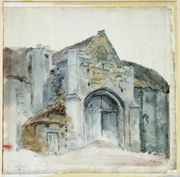 The Tithe Barn, Abbotsbury (aquarela sobre papel)