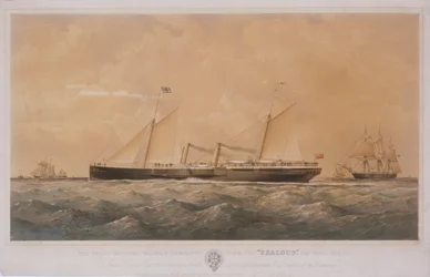 O navio a vapor "Zealous" da Great Eastern Railway Company