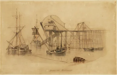 Drops at Wallsend (aquarela sobre papel)