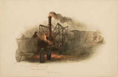Motor locomotivo velho, mina de carvão de Wylam