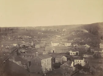 Honesdale, Secção 3, Del.  Hudson Canal Co.,c. 1863-1865 (foto)