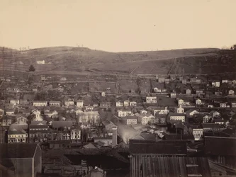 Honesdale, Secção 4, Del.  Hudson Canal Co.,c. 1863-1865 (foto)