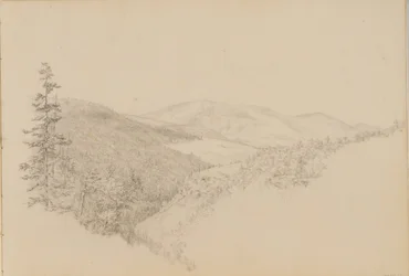 Kauterskill Clove do Sketchbook of Landscape and Animal Subjects, ca. 1860-64.