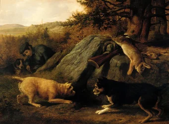 Os caçadores de coelhos, 1850.