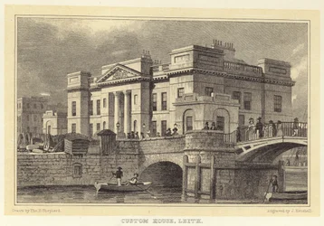 Custom House, Leith (gravura)
