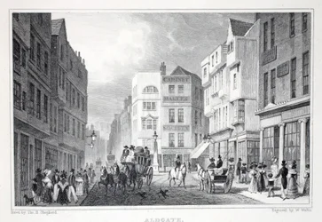 Aldgate, do pub "London and its Environs in the 19th Century". Jones und Co., 1827-1829