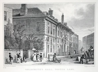 Goldsmith&39;s Hall, Foster Lane, do pub "London and its Environs in the 19th Century". Jones und Co., 1827-1829