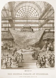 Abertura do Palácio de Cristal em Sydenham pela Rainha Vitória em 10 de junho de 1854.