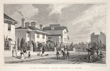 Park Village East, Regent&39;s Park, do pub "London and its Environs in the 19th Century". Jones und Co., 1827-1829