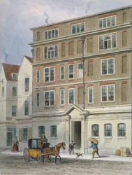 Residência de Titus Oates, Oat Lane, Cidade de Londres, 1848